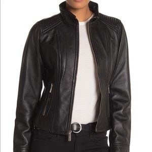 NWT MICHAEL Michael Kors Leather Moto Jacket
